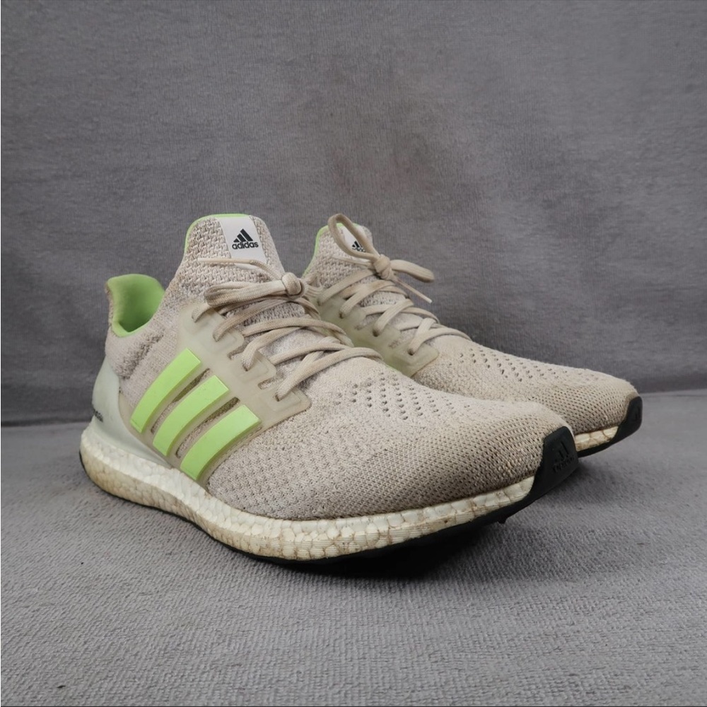 Adidas Shoes Mens 11 Ultra Boost Sneakers Lace Up Running Athletic Glow in Dark